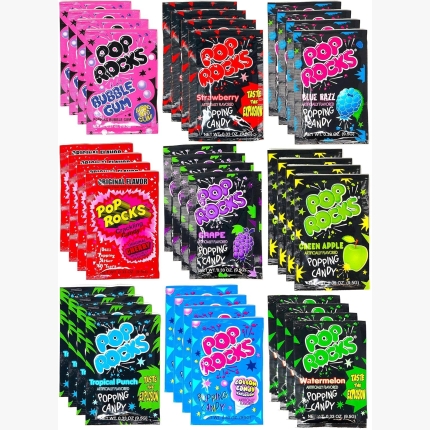 Pop Rocks Candy Variety Pack Popping Candy