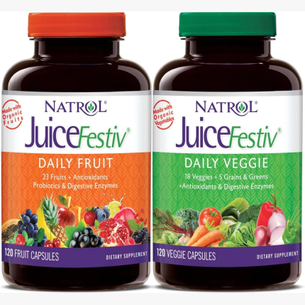 Juice Festiv 120+120 Daily Fruit and Vegetable Supplement