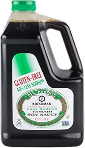 41Qg-aqBbML._SY300_SX300_QL70_FMwebp_ Kikkoman Less Sodium Tamari Soy Sauce 0.5 Gallon